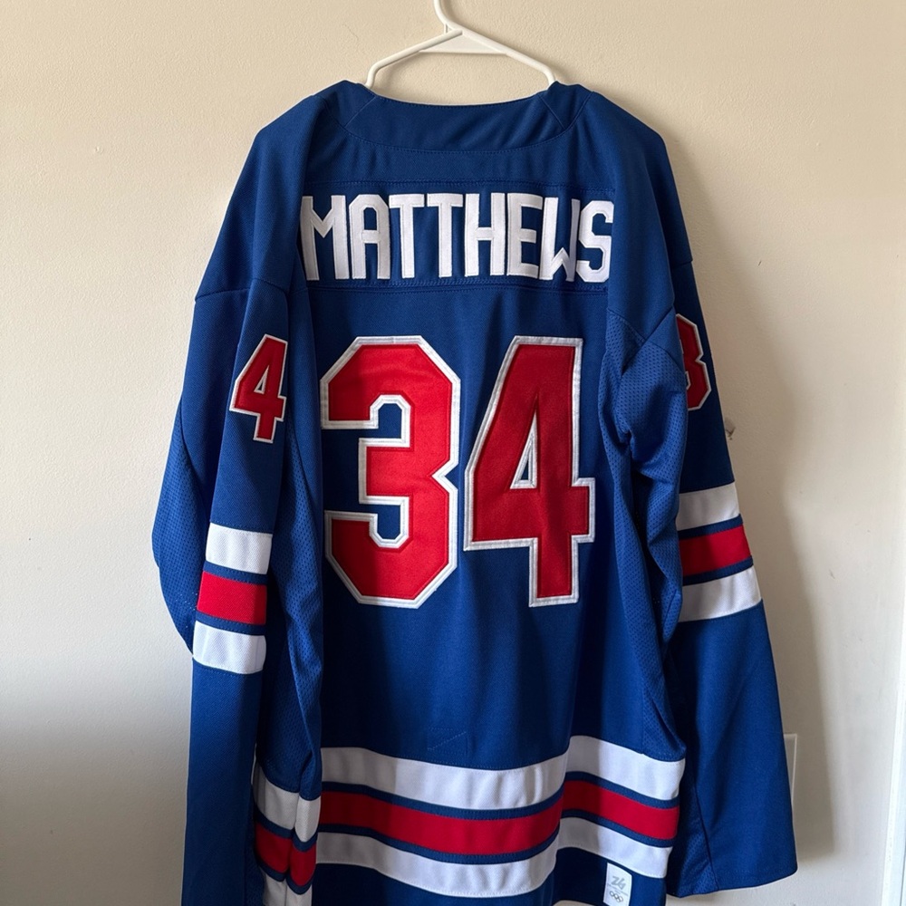 MEN’S NIKE AUSTON MATTHEWS #34 TEAM USA AUTHENTIC 2026 OLYMPICS JERSEY SZ 2XL - Picture 7 of 7